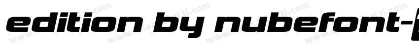 edition by nubefont字体转换